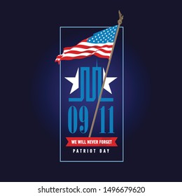 9/11 Patriot Day ,September 11 ,Never forget Twin Tower in New York City Skyline. 