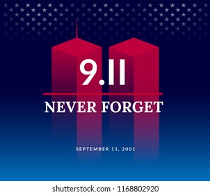 911 Usa Never Forget September 11 Stock Vector (Royalty Free ...