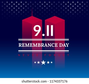 Usa Never Forget September 11 2001 Stock Vector (royalty Free 