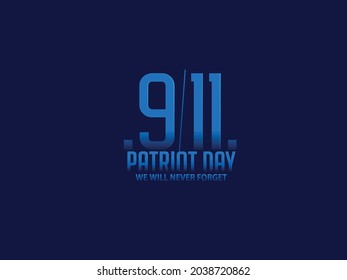 911 USA Niemals vergessen11 September für Patriot Day USA, das World Trade Center, Hintergrund, rot, blaue Farben