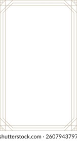 9:16 Monoline Art Deco Rectangle frame