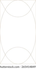 9:16 Monoline geometrische dekorative Rechteck Rahmen