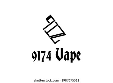9174  for Vapour logo concept. suitable for Vapour brand identity