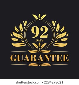 92 Days Guarantee Logo vector,  92 Days Guarantee sign symbol