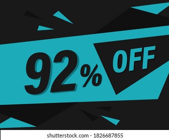 92% OFF Discount Banner, 92% OFF Special offer
