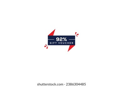 92% descuento descuento descuento descuento diseño de cupón diseño de cupón regalo cupón de regalo promoción de diseño promocional promoción de venta