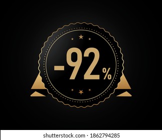 92 percent discount Badge design, 92% OFF Special Discount Offer