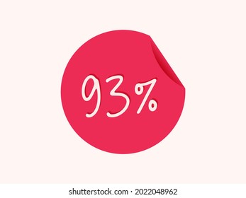 93% pegatina, 93% imagen