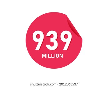 939 millones de textos sobre el fondo blanco