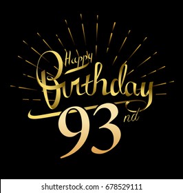 93rd Birthday Images, Stock Photos & Vectors | Shutterstock