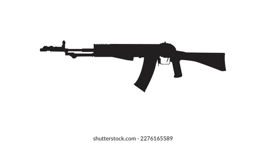 Icono de vector de rifle de asalto AN 94