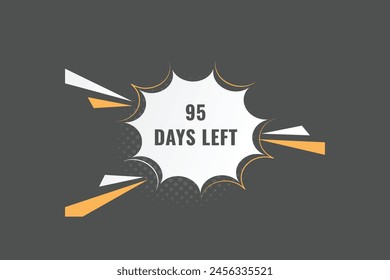 94 days to go countdown template. 94 day Countdown left days banner design. 94 Days left countdown timer