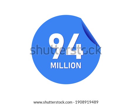 94 million texts on the blue sticker