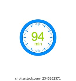 94 minute timers Clocks, Timer 94 min icon.