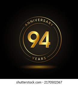 94 Years Anniversary Celebration Vector Template Design Illustration