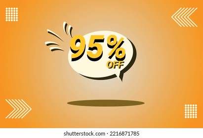 95% discount balloon banner vector eps 10 banner ad template memphis shaped offer business