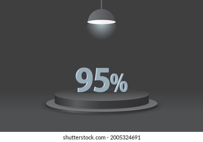 95% discount sale 3d template background