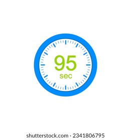 95 second timers Clocks, Timer 95 sec icon.