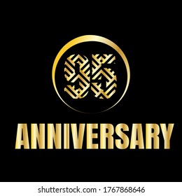 95 year anniversary celebration, vector design for celebrations, invitation cards and greeting cards