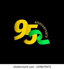95 Year Anniversary Celebration Vector Template Design Illustration