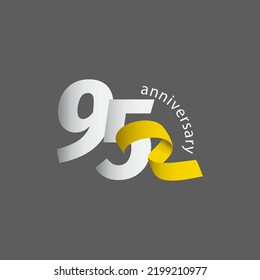 95 Year Anniversary Celebration Vector Template Design Illustration svg