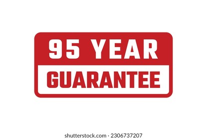 Sello de caucho de garantía de 95 años