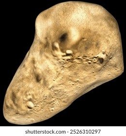 Gaspra 951. Un asteroide de tipo S orbitando muy cerca del borde interior del cinturón de asteroides.
