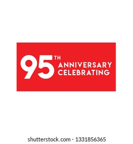 95th Anniversary Celebrating Vector Template Design Illustration