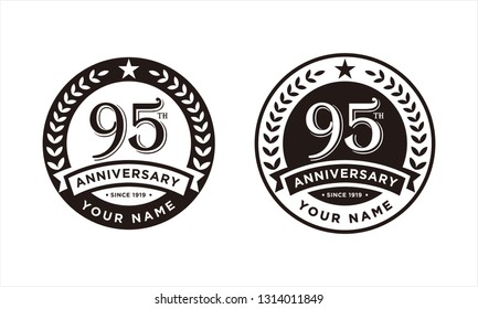 95th anniversary images stock
