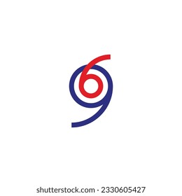 96, combination geometric symbol simple logo vector