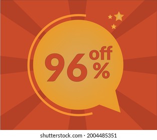 96% discount floating balloon art. Vectorized discount banner