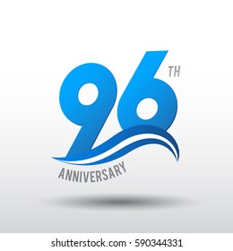 96 Years Anniversary Celebration Design.