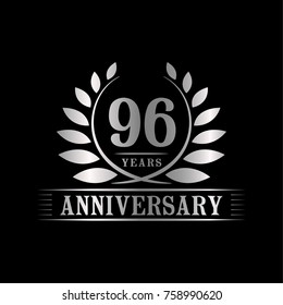 96 years anniversary logo template.