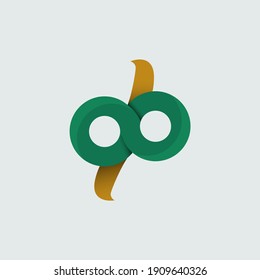 Ilustración de diseño de plantillas vectoriales de celebración del 96º aniversario con color verde.