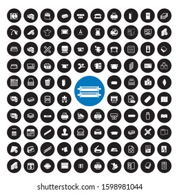 97 business white icon vector set