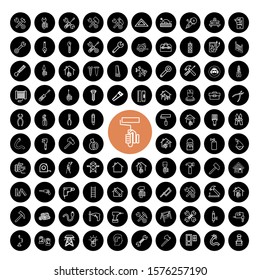 97 Craftsman tool icon vector set