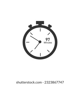 97 minutes timers Clocks, Timer 97 min icon.