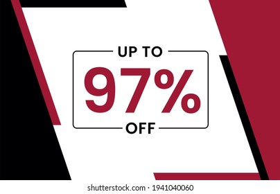 Up to 97% off banner, Upto 97% off, Discount offer, Banner Add, Special Offer add