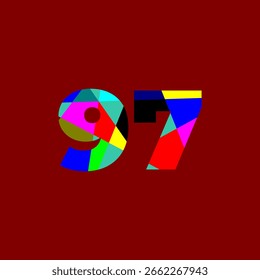 98 abstract colorful background with rainbow