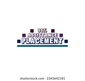 98% Guranted Satisfaction Box Shape text Base design with eye catching colors used