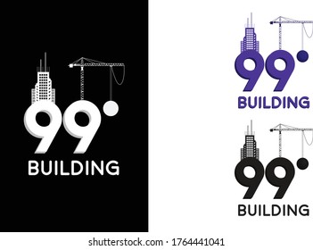 99 Building Contraction Number vector corporate creative logo