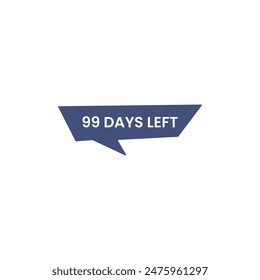 Quedan 99 Días De Cuenta Regresiva. 99 días para la Plantilla de cuenta regresiva.