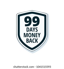 99 Days Money Back Shield illustration