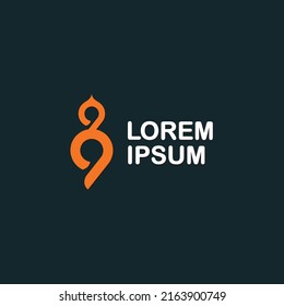 99 logo anniversary with emotional orange spirit and curve line flexiblelity in a simple style logo