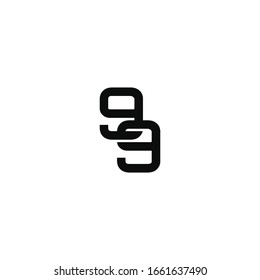 99 or ninety nine logo icon sign design concept