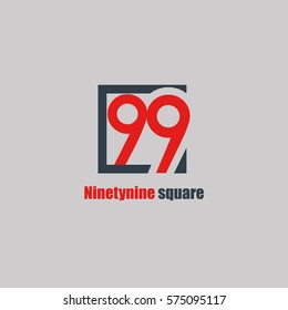 99 Number Logo Design Vector Element
