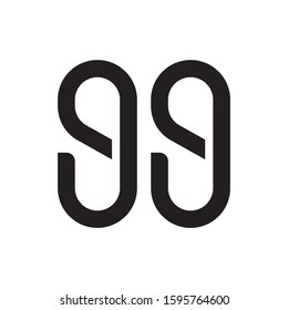 99 Number Logo Template Vector Icon Stock Vector (Royalty Free ...