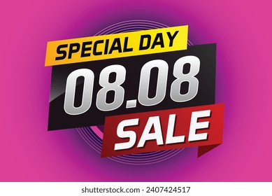 9.9 Special day sale word concept vector illustration with ribbon and 3d style for use landing page, template, ui, web, mobile app, poster, banner, fl