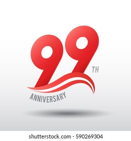 99 Years Anniversary Celebration Design