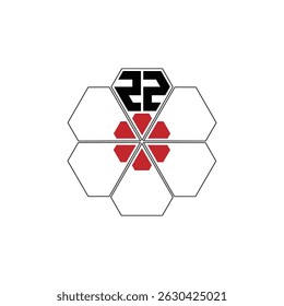 999 diamond shape alphabet letter pentagon geometric educational learning flower logo Z Z